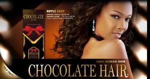 Chocolate Hair Ripple Deep 14   100% Human Hair Weave  