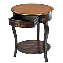 Emma Round Side Table with Drawer  