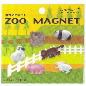  Set of 6 zoo animal magnets Toys & Games