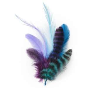 Puppylocks Northern Lights Feather Fur Extension, Long, Purple/Blue