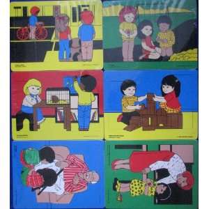  School Specialty Character Education Wooden Puzzle Set of 