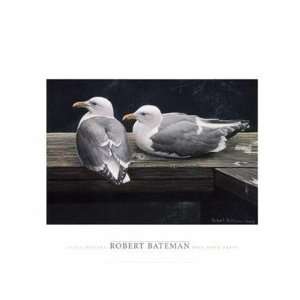 Robert Bateman   Gulls Resting Size 18x24 by Robert Bateman 24x18 