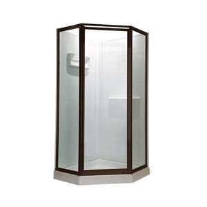   Neo Angle 38 Framed Pivot Shower/Bathtub Doors Oil Rubbed Bronze