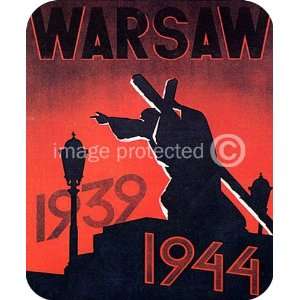  Warsaw 1939 1944 World War 2 US Military Vintage MOUSE PAD 