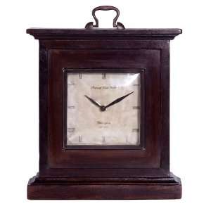  11 Square European Style Imperial Desk Clock with Metal 