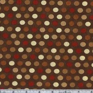   Bistro Polka Dots Espresso Fabric By The Yard Arts, Crafts & Sewing