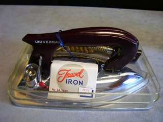 Vtg Universal Travel Iron EA 1630 Unused Landers,Frary  