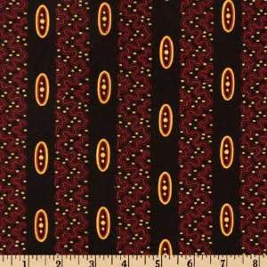  44 Wide Keystone Insignia Stripe Black Fabric By The 