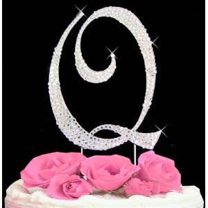Letter Cake Topper Cake Initial Toppers Q 