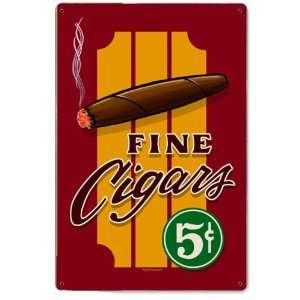  Fine Cigars Metal Sign