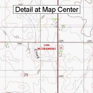  USGS Topographic Quadrangle Map   Colo, Iowa (Folded 