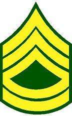 Sergeant First Class Stickers 2X3 Insignia Decal  