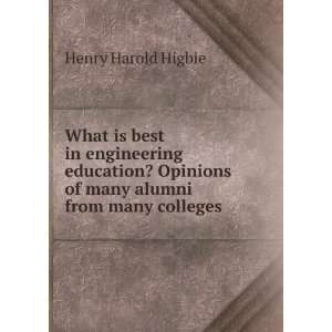  What is best in engineering education? Opinions of many 