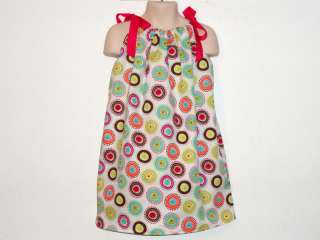 Fruity Circles Pillowcase Dress Girls Outfit  