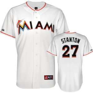  Mike Stanton Jersey Youth Miami Marlins #27 Home White 