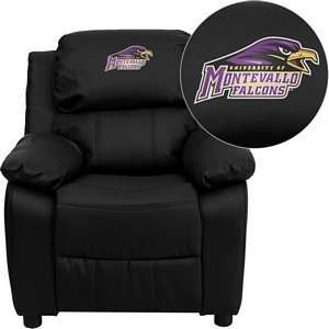  Montevallo Falcons Embroidered Black Leather Kids Recliner 