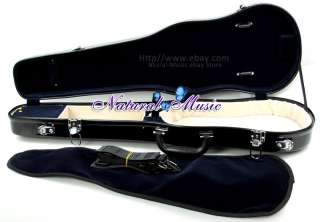 New Top Fiberglass 4/4 Violin Case Black Color Beautiful Violin Case 