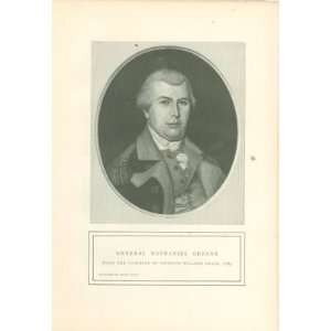  1898 Print Revolutionary War General Nathaniel Greene 