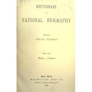    Dictionary Of National Biography Leslie, Sir Stephen Books
