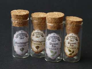 Herbs Antique] Miniature glass jar for 16 22 Ellowyne Unoa 