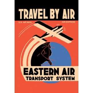  Eastern Air Transport System 12x18 Giclee on canvas