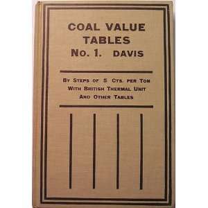  Coal Value Tables Number 1, for Long Tons Or Short Tons 