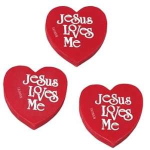 Jesus Loves Me Erasers