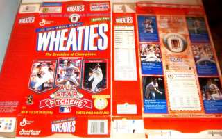 1997 All Star Pitchers Wheaties Cereal box rrr54  