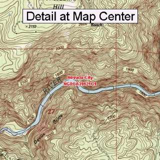 USGS Topographic Quadrangle Map   Nevada City, California (Folded 