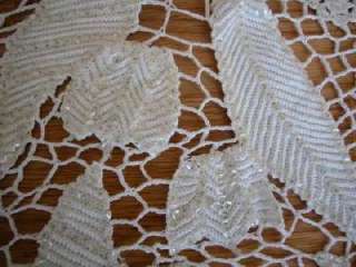 Lims Cotton Crochet Placemat, Tablecloth or Trim 40x50 White, New 