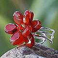 Handmade Carnelian Paradise Cocktail Ring (Thailand 