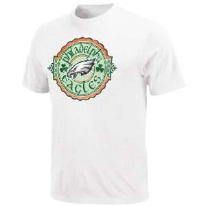  NFL Philadelphia Eagles White Irish Football T shirt 