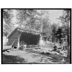    Adirondacks,N.Y.,Raquette Lake,an open camp