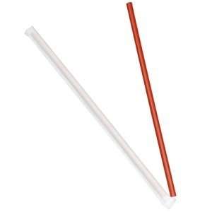  Giant Straws, 10 1/4, Polypropylene, Red