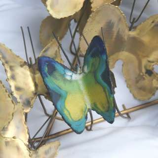 1969 Vintage Metal Butterfly Jere Hanging Art Sculpture  