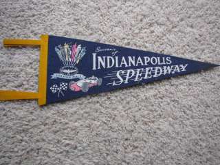 1950s RARE Indianapolis Speedway 500 pennant racing  