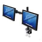 Adjustable Dual LCD Monitor Stand Desk Clamp Mount Holds 24 LCD 
