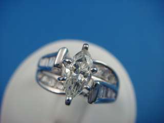 50 CT. DIAMOND ENGAGEMENT RING MARQUISE 0.70 CT. BAGUETTE  