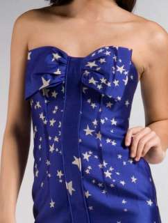 NWT$415 TRACY REESE Strapless Bow Stars RUNWAY DRESS 4  