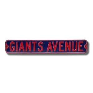 New York Giants Avenue Sign