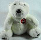 Plush Stuffed White Bear Coca Cola Mint Condition 8 Inch Height Very 