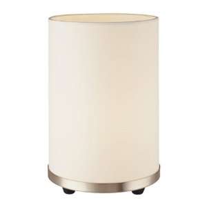   Table Lamp with White Linen Fabric Shade P518 1 084