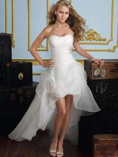Stylish A line high low sweetheart bridal gown(MLSW24040)  
