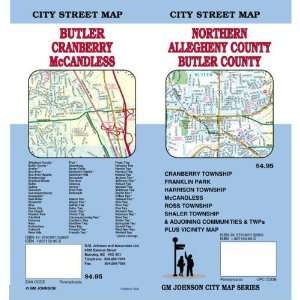   Butler And Northern Allegheny Counties Street Map