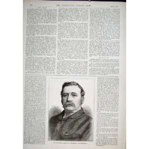  Portrait Beasley Stammering Treatment Old Print 1893