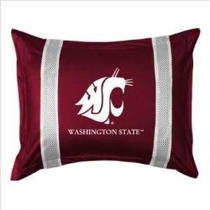  Washington State Cougars Sideline Pillow Sham   Standard 