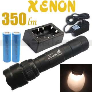 Xenon Light Flashlight Rechargeable Torch+18650+Charger  