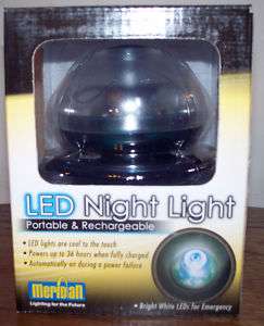 Meridian LED NIGHT LIGHT   Portable & Rechargeable  