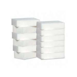  Genuine joe Cleaning Eraser, 4 3/4x2 1/2, 12/BX, White 