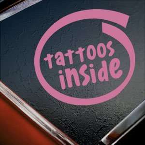  Tattoos Inside Pink Decal Car Truck Bumper Window Pink 